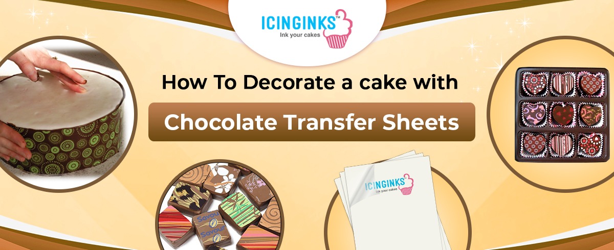 Buy the pack of 50 unprinted chocolate Transfer Sheets just @ $33.50 at  Icinginks and make your cakes mor…