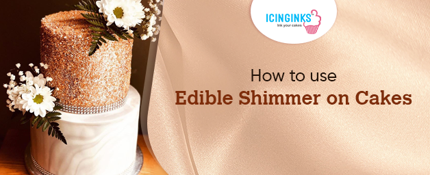 How to apply Shimmer effect on cake without any airbrush or pump