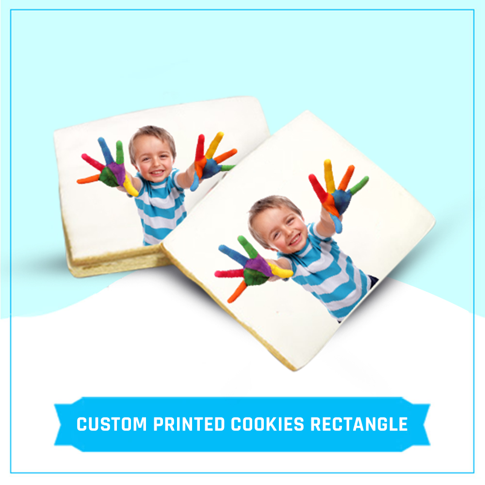 Custom Printed Cookies Rectangle Custom Printed Cookies Rectangle