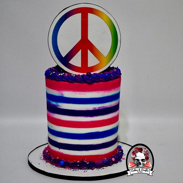 Colorful edible cake