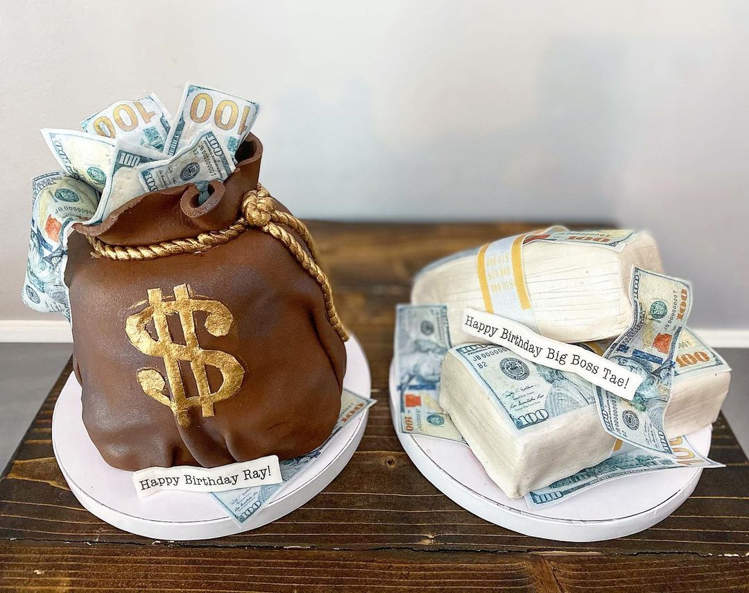 Custom money cake