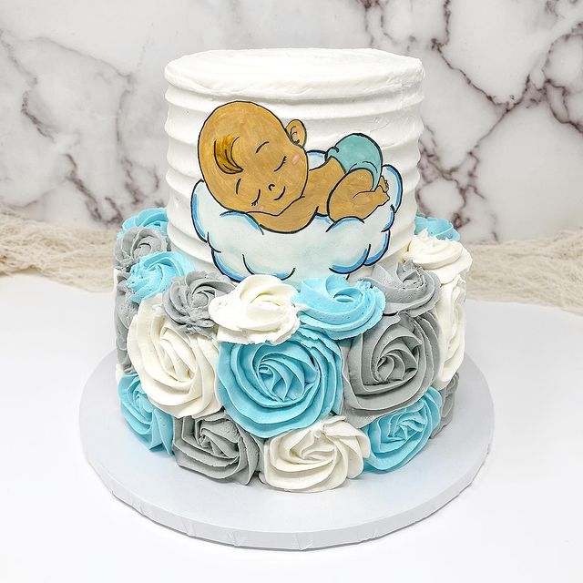 Edible Baby shower Cake