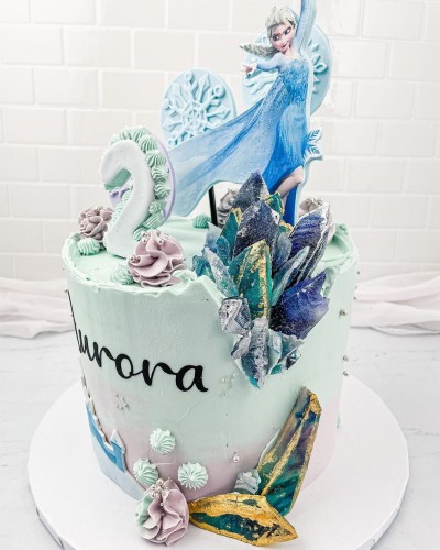 Elsa themed cake