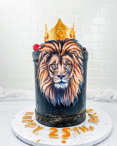 Edible Image Cake for Lion