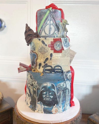 Edible Wedding + Harry Potter Cake