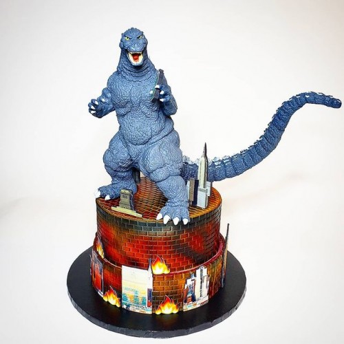 Edible Godzilla Cake for Kids