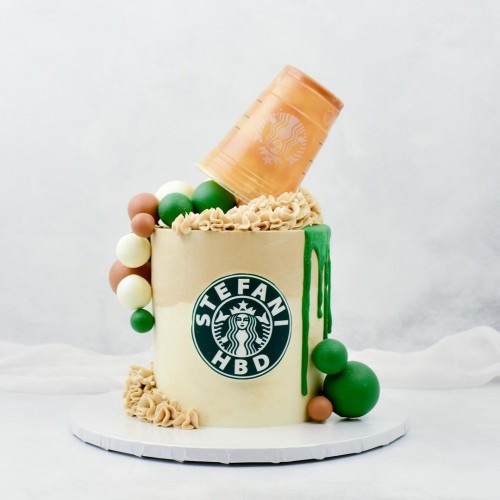 Custom Starbucks Cake