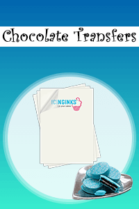 Icinginks™ Prime Blank Chocolate Transfer Sheets A4 Size Pack of 25 Transfer  Sheets 8.5 X 11 