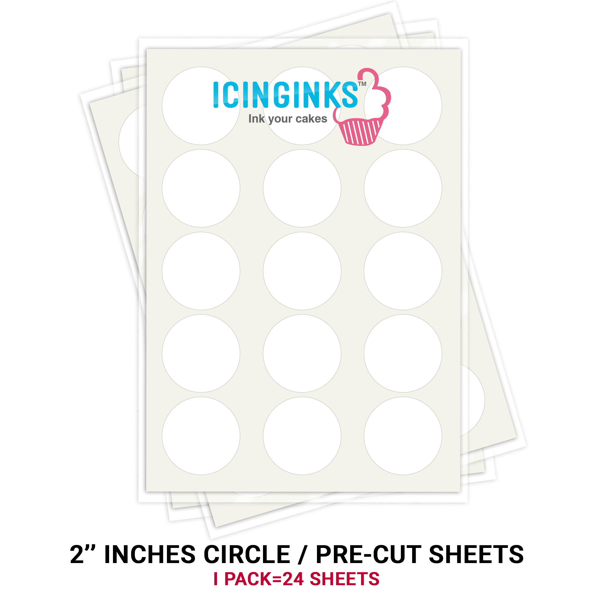 PreCut Circles Frosting Sheets Edible Frosting Sheets For Cakes