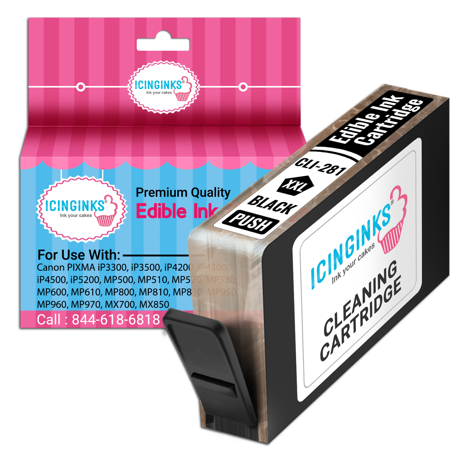 Edible Ink Cleaning Cartridge for Canon CLI281XL Icinginks