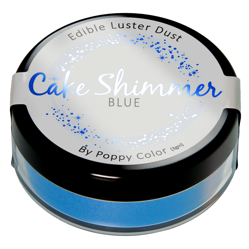 3 Grams Blue Edible Luster Dust by Poppy Paints Icinginks