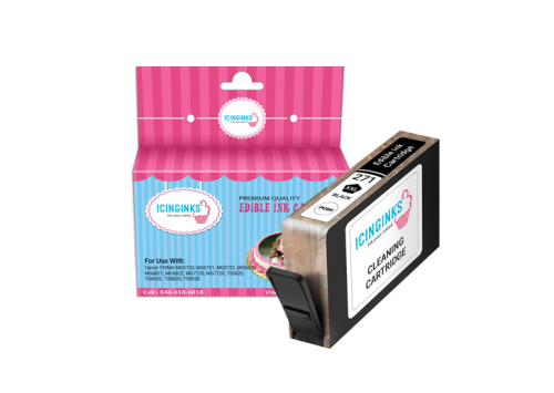 Icinginks™ Black Edible Cleaning Ink Cartridge for Canon CLI-271XL With Chip