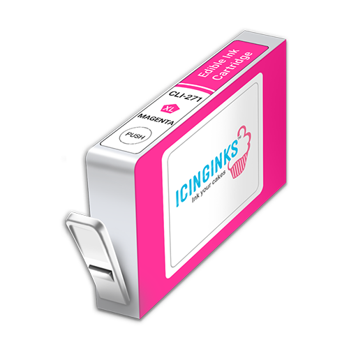 Icinginks™ Magenta Edible Ink Cartridge for Canon CLI-271XL With Chip