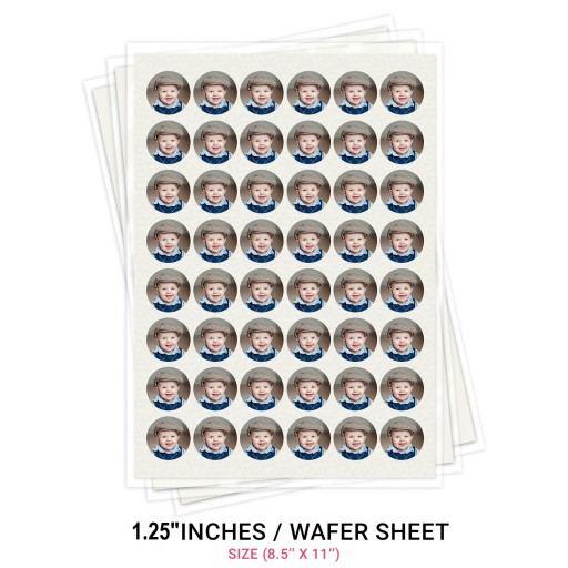 Edible Notebook Loose Leaf Paper Sheet Images Printed on Wafer