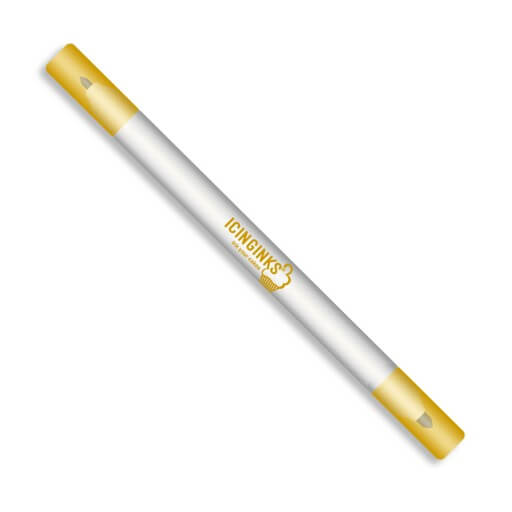 Icinginks Edible Pen Ink Marker Yellow Color Double Tip Fine And Standard