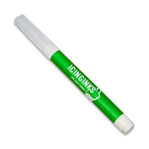 Icinginks™ Edible Pen Ink Marker Green Color for All Kinds of Cakes,  Cookies, and Cupcakes - Standard Tip