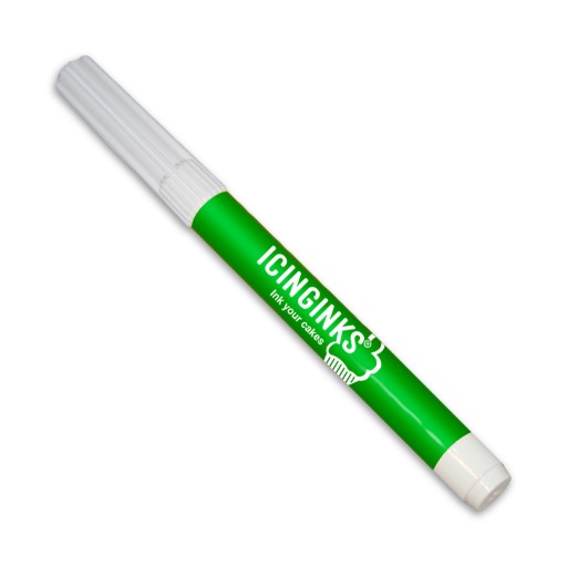 Icinginks™ Edible Pen Ink Marker Green Color for All Kinds of Cakes, Cookies, and Cupcakes - Standard Tip