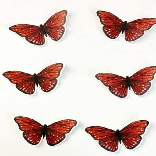 Edible Butterflies Cake Decorations