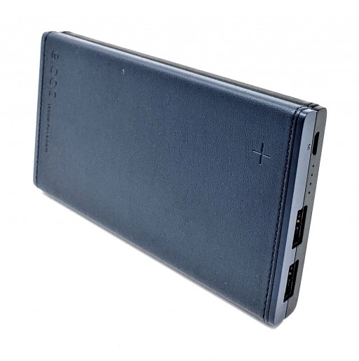 Eloop Leather Portable Charger 12000 mAh Power Bank