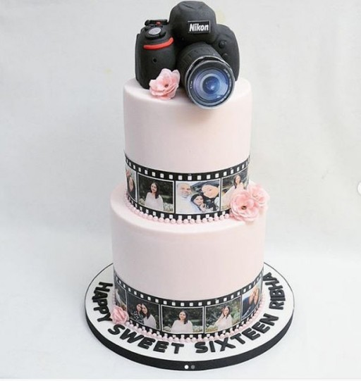 cake with photos | Movie cakes, Themed birthday cakes, Film cake