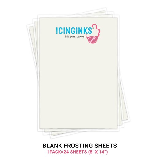 Sugar Sheets Edible Paper Print-Ons Sheets A4 (8.3 x 11.7 Inch), 12 sheets  