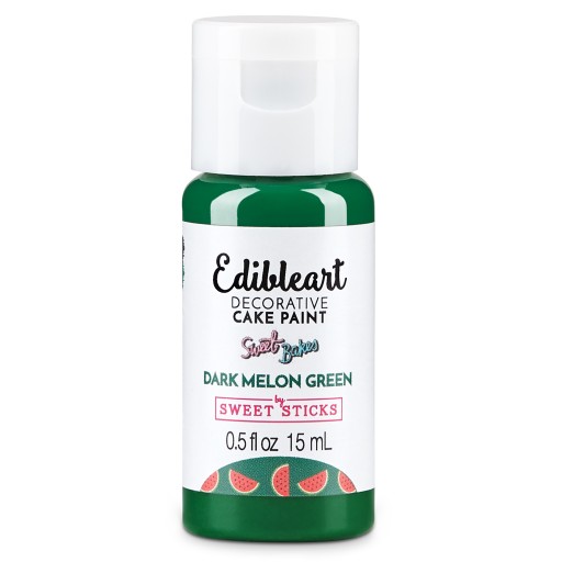 Dark Melon Green Edible Art Decorative Cake Paint 15ml - edible art paint, edible paint, edible food coloring, cookie paint, cake paint 