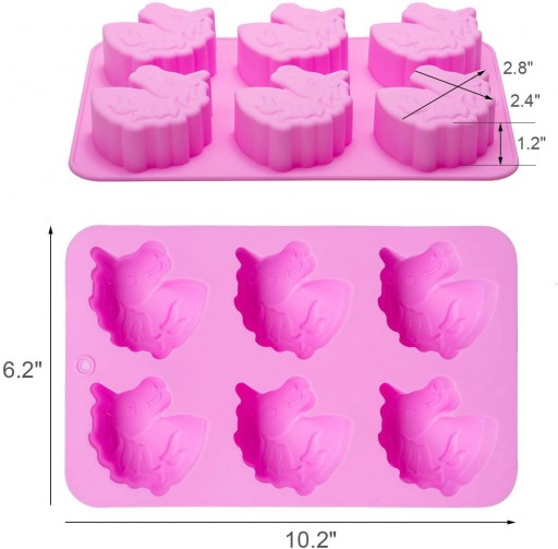 Icinginks 6 Cavities Unicorn Shaped Cake, fondant, chocolate baking Silicone Mold 