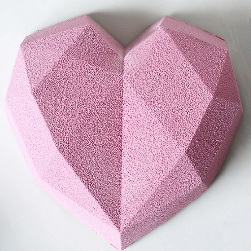 3D Heart-Shaped Silicone Mold for Breakable Delights