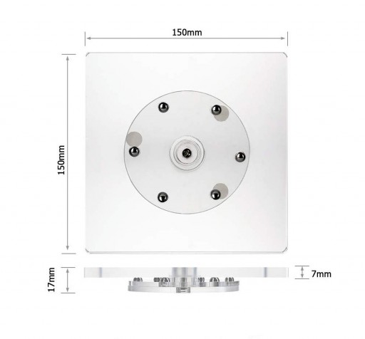 Icinginks Acrylic Cookie Decorating Turntable Swivel for Sugar Cookies, cupcakes Royal Icing With Anti-Slip Silicone Mat