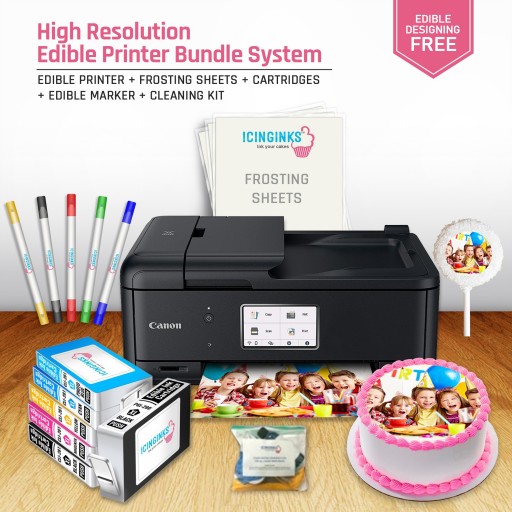 kobling rod ulovlig High-Resolution Edible Printer Bundle System | Canon Pixma TR8620 Cake  Printer Online