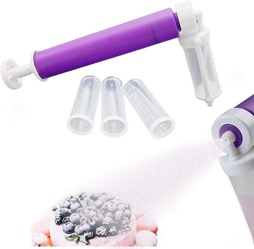 Professional Manual Airbrush Kit for Cake Decorating Purple