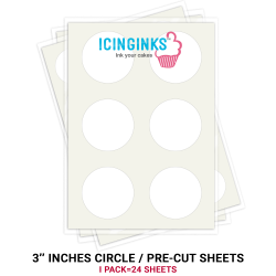 Icinginks™ Prime Pre-cut Edible Frosting Sheets (3