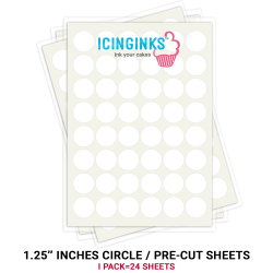 Icinginks™ Prime Pre-cut Edible Frosting Sheets for cookies (1.25