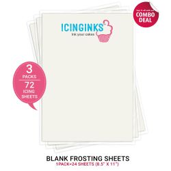 Icinginks® Prime Frosting Sheets for Edible Cake Printer (8.5