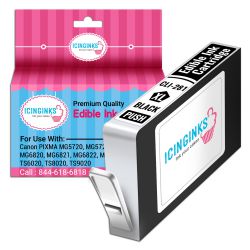 Icinginks™ Black Edible Ink Cartridge for Canon CLI-281XL With Chip