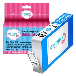 Icinginks™ Cyan Edible Ink Cartridge for Canon CLI-281XL With Chip
