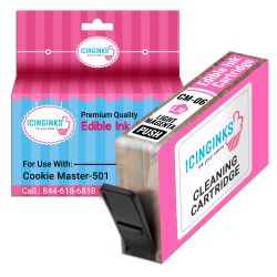 Icinginks Refillable Light Magenta Edible Cleaning Cartridge CM-06 for Cookie Master-501 With Chip