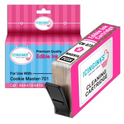 Icinginks Refillable Magenta Edible Cleaning Cartridge CM-073 for Cookie Master-701 With Chip