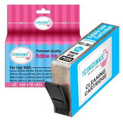 Icinginks™ Photo Blue Edible Cleaning Ink Cartridge for Canon CLI-281XL With Chip