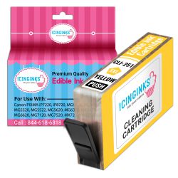 Icinginks™ Yellow Edible Cleaning Ink Cartridge for Canon CLI-251XL With Chip