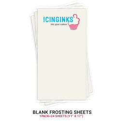 Icinginks™ Superior Edible WIDE Thin Frosting Sheets (11