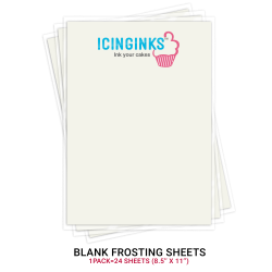 Icinginks™ Prime Edible Frosting Sheets FDA approved, Gluten, allergen free (8.5”X11