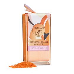 Edible Lustre Dust Metallic Mandarin Orange 5 Grams Cake Dust By Sweet Sticks