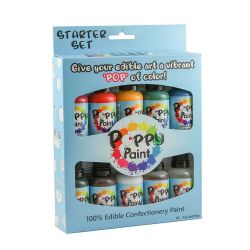 Poppy Paint 10Pc Starter Set Kit - Each bottle 30 ml (1 fl oz)