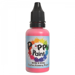 Poppy Paints Pink Edible Cake Paint - 30 ml (1 fl oz)