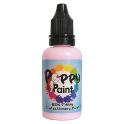 Poppy Paints Blush Edible Cake Paint - 30 ml (1 fl oz)