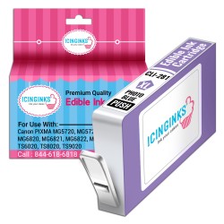 Icinginks™ Photo Blue Edible Ink Cartridge for Canon CLI-281XL With Chip