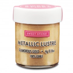 Edible Lustre Dust Metallic Glamorous Gold 4 Grams Cake Dust By Sweet Sticks