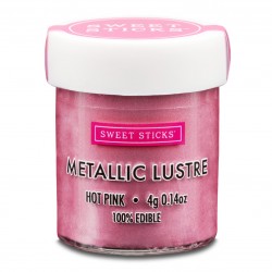Edible Lustre Dust Metallic Hot Pink 4 Grams Cake Dust By Sweet Sticks