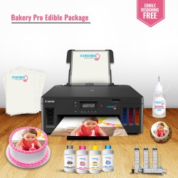 ICINGINKS<sup>®</sup> Bakery Pro Package Edible Printer System including Canon Pixma G5020 (Wireless) & Icinginks Edible Inks and frosting sheets